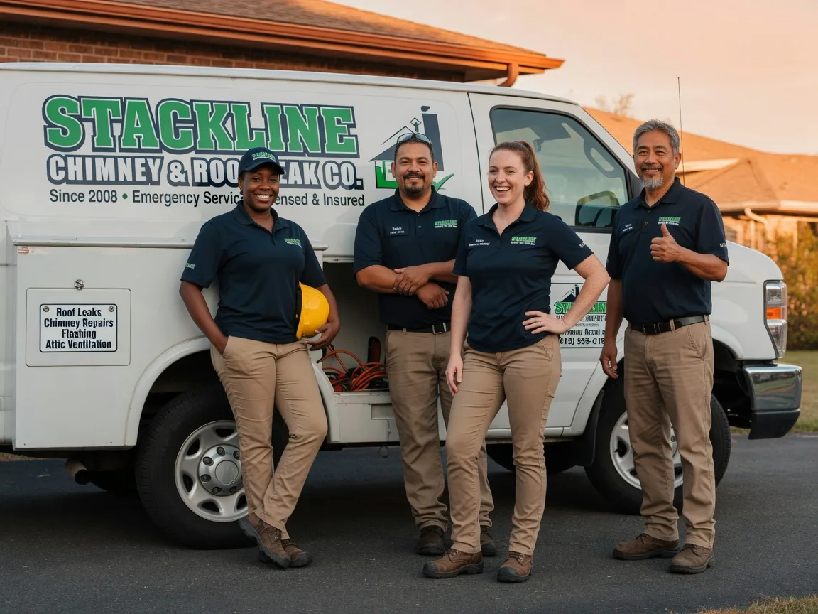 Chimney flashing repair company in Gans, OK